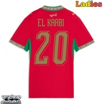 Morocco Ayoub El Kaabi #20 Replica Home Shirt Ladies World Cup 2026 Short Sleeve
